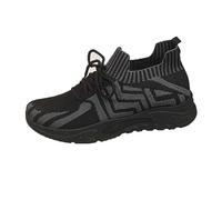 Scarpe da ginnastica da donna con zeppa e plateau, con supporto per arco plantare, in memory foam, antiscivolo, in rete traspirante, per atletica, corsa, camminata, comode, ortopediche, scarpe da