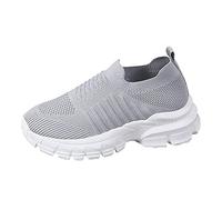 Scarpe da ginnastica da donna estive con piattaforma, eleganti, casual, antiscivolo, per attività all'aperto, comode, potenti, grigio., 41 EU