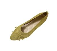 Scarpe da ginnastica da donna, estive, in rete, traspiranti, comode, casual, comode, eleganti, con supporto a volta, antiscivolo, per la corsa su strada, per camminare, gold, 37 EU