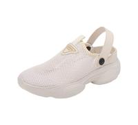 Scarpe da ginnastica da donna in rete traspirante, punta chiusa, sandali da donna leggeri e confortevoli, con supporto per arco plantare, sandali con suola spessa, sandali estivi antiscivolo con