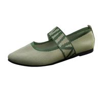 Scarpe da ginnastica da donna larghe da donna, scarpe da ginnastica da donna, con tacco alto e plateau, espadrillas casual, espadrillas per tutti i giorni e per l'estate, Verde, 38 EU
