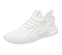 Scarpe da ginnastica da donna, leggere, con punta chiusa, estive, casual, suola morbida, traspirante, scarpe da ginnastica con supporto per arco plantare, scarpe da ginnastica in rete, bianco, 37.5 EU