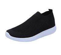 Scarpe da ginnastica da donna leggere senza lacci, con supporto per arco plantare, in rete traspirante, scarpe casual antiscivolo in memory foam, scarpe da corsa slip-on con cuscino grosso, scarpe