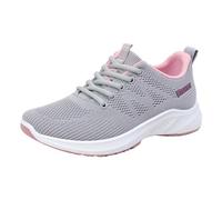 Scarpe da ginnastica da donna, per la salute, da trekking, per il tempo libero, da corsa, da trekking, da ginnastica, traspiranti, comode e leggere, grigio., 37 EU