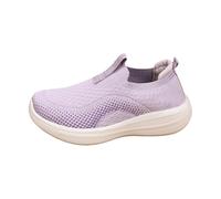 Scarpe da ginnastica da donna senza lacci, in maglia, traspiranti, casual, leggere, per camminare, comode per tutti i giorni, con sottili dettagli a onde, C, 36 EU