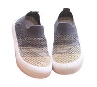 Scarpe da ginnastica da ragazza, facili da allacciare, in tela, casual, comode, antiscivolo, classiche, da indossare tutti i giorni, Plimsolls Park Flats, Grigio, 25 EU
