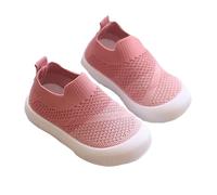Scarpe da ginnastica da ragazza, facili da allacciare, in tela, casual, comode, antiscivolo, classiche, da indossare tutti i giorni, Plimsolls Park Flats, rosa, 24 EU
