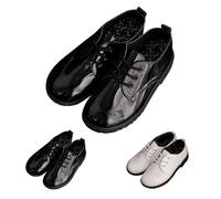 Scarpe da ginnastica da ragazzo con lacci in pelle, stile classico, alla moda, per matrimoni, feste, comunioni, scarpe eleganti per la prima estate e l'autunno, Nero 1, 42 EU