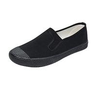 Scarpe da ginnastica da uomo a piedi nudi, scarpe da ginnastica da uomo in tela mimetica antiscivolo scarpe da lavoro traspiranti leggere per il tempo libero scarpe da lavoro scarpe da lavoro, Nero