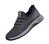 Scarpe da ginnastica da uomo alla moda, leggere, traspiranti, in tessuto a rete, sandali da uomo Hush Puppy, Nero , 40.5 EU