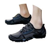 Scarpe da ginnastica da uomo antiscivolo ad asciugatura rapida, scarpe estive per passeggiate all'aperto, escursionismo, liberare le mani con punta larga, calzature alla moda, leggere, traspiranti