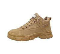 Scarpe da ginnastica da uomo antiscivolo, resistenti, per escursionismo, trekking, casual, con lacci, fondo spesso, ammortizzanti, scarpe sportive comode per gli appassionati di attività all'aperto