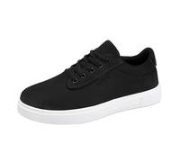 Scarpe da ginnastica da uomo classiche leggere in tela traspirante scarpe sportive casual alla moda antiscivolo scarpe piatte atletiche tinta unita comfort camminare jogging scarpe tempo libero
