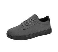 Scarpe da ginnastica da uomo classiche leggere in tela traspirante scarpe sportive casual alla moda antiscivolo scarpe piatte atletiche tinta unita comfort camminare jogging scarpe tempo libero