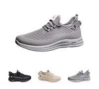 Scarpe da ginnastica da uomo, comode, scarpe da corsa, scarpe da ginnastica in rete, leggere, in tessuto, leggere, traspiranti, da trekking, per attività all'aria aperta, grigio., 44 EU