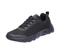Scarpe da ginnastica da uomo con fodera in rete, comode scarpe da passeggio morbide con plantare imbottito, antiscivolo, con alette profonde, vestibilità larga, scarpe da ginnastica per montagna