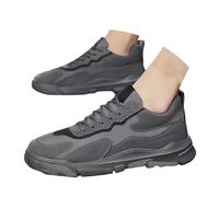 Scarpe da ginnastica da uomo con lacci, in rete traspirante, leggere e comode, scarpe da ginnastica piatte con fondo spesso, scarpe da ginnastica casual retrò da jogging e tennis per attività