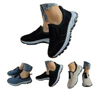 Scarpe da ginnastica da uomo con supporto per arco plantare, con fodera in rete leggera, scarpe da trekking con punta larga, antiscivolo, impermeabili, per mountain trekking, atletica, viaggi