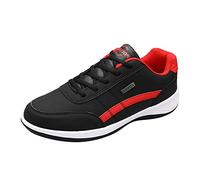 Scarpe da ginnastica da uomo con supporto per arco plantare, leggere, traspiranti, chic, casual, palestra, atletica, fitness, comode, in tela, per attività all'aperto e jogging, Nero , 38 2/3 EU