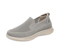 Scarpe da ginnastica da uomo e da donna, traspiranti, in maglia, leggere, casual, comode, per il tempo libero quotidiano e per rilassarsi nei fine settimana, cachi, 39.5 EU