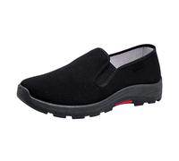Scarpe da ginnastica da uomo e donna, classiche, in tela, casual, leggere, traspiranti, comode, per passeggiate quotidiane per il tempo libero, Nero , 37 EU