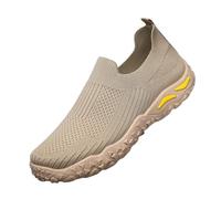 Scarpe da ginnastica da uomo e donna, classiche, in tela, casual, traspiranti, leggere, comode, piatte per il tempo libero quotidiano, cachi, 37.5 EU