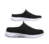 Scarpe da ginnastica da uomo e donna traspiranti in rete senza schienale, casual, estive, leggere, per le vacanze, il tempo libero e i viaggi, bianco, 37.5 EU