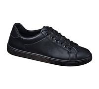 Scarpe da ginnastica da uomo, in pelle, con lacci, basse, antiscivolo, traspiranti, comode, da corsa, con supporto per arco plantare, leggere, casual, antiscivolo, piatte, per attività all'aperto