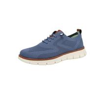 Scarpe da ginnastica da uomo in rete Oxford con lacci, leggere, casual, comode, traspiranti, suola morbida, scarpe casual da uomo, blu cielo, 41 1/3 EU