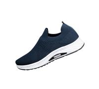 Scarpe da ginnastica da uomo in rete traspirante, leggere, ad arco, comode, sportive, per il tempo libero, attività all'aperto, jogging, sport, fitness, antiscivolo, da corsa su strada, Blu, 42 1/3 EU