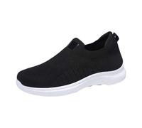 Scarpe da ginnastica da uomo in rete, traspiranti, antiscivolo, leggere, ortopediche, comode, casual, da palestra, fitness, con supporto per arco plantare, scarpe da trekking all'aperto, Nero , 38 2/3