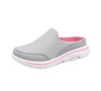 Scarpe da ginnastica da uomo in rete, vestibilità larga, ortopediche, da passeggio, leggere, da spiaggia, antiscivolo, morbide, estive, per interni ed esterni, rosa, 36 1/3 EU