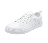 Scarpe da ginnastica da uomo larghe casual per tutti i giorni, estive | Scarpe da ginnastica piatte antiscivolo con fondo spesso, alla moda, con stampa, traspiranti, con lacci
