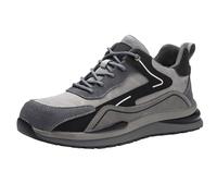 Scarpe da ginnastica da uomo, leggere, da lavoro, antiscivolo, per il tempo libero, per il fitness, per il jogging, per la sicurezza, grigio., 48 EU