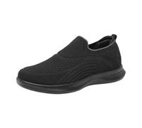 Scarpe da ginnastica da uomo leggere, senza lacci, comode, casual, per il fitness quotidiano e lo stile estivo rilassato, Nero , 39 1/3 EU