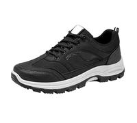 Scarpe da ginnastica da uomo, ortopediche, traspiranti, comode, Nero , 43 EU