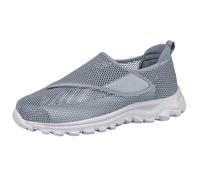 Scarpe da ginnastica da uomo per camminata e corsa, con lacci, leggere, traspiranti, casual, suola maculata, comfort per le uscite quotidiane per il tempo libero, B, 3.5 UK Wide