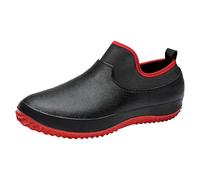Scarpe da ginnastica da uomo, scarpe da ginnastica da uomo, senza lacci, leggere, traspiranti, per il tempo libero, in rete, per il fitness, scarpe da ginnastica bianche, da uomo, Colore: rosso, 38 EU