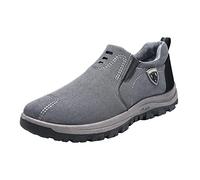 Scarpe da ginnastica da uomo senza lacci, casual, atletiche, comode, leggere, da escursionismo, mocassini alla moda, vestibilità larga, antiscivolo
