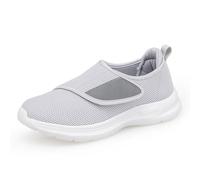 Scarpe da ginnastica da uomo senza lacci in rete traspirante, casual, leggere, comode scarpe da ginnastica per il tempo libero quotidiano e viaggi rilassati, A, 3.5 UK Wide