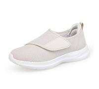 Scarpe da ginnastica da uomo senza lacci in rete traspirante, casual, leggere, comode scarpe da ginnastica per il tempo libero quotidiano e viaggi rilassati, B, 3.5 UK Wide