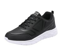 Scarpe da ginnastica da uomo, senza lacci, leggere, traspiranti, per il tempo libero, in rete, per il fitness, da uomo, alla moda, per lo sport, bianco, 45 EU