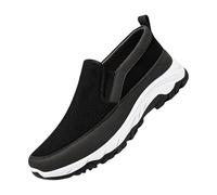 Scarpe da ginnastica da uomo slip-on con suola imbottita, scarpe casual leggere in rete con supporto per l'arco, tomaia traspirante, colletto elastico, suola ammortizzante, vestibilità flessibile e