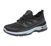 Scarpe da ginnastica da uomo slip on scarpe da passeggio larghe in rete traspirante scarpe da ginnastica con supporto per arco plantare leggere antiscivolo scarpe ortopediche da tennis allenamento