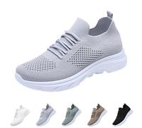 Scarpe da ginnastica da uomo, traspiranti, da lavoro, per il tempo libero, scarpe da ginnastica, con lacci, scarpe da passeggio, scarpe basse, scarpe da corsa, leggere, in rete, grigio., 41 EU