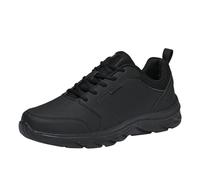 Scarpe da ginnastica di sicurezza da uomo antiscivolo con alette profonde e fodera in rete, comode scarpe da lavoro con plantare imbottito, scarpe da trekking, atletica, palestra, fitness, jogging