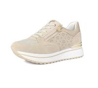 inblu Scarpe da Ginnastica Donna con Fiori Traforati, Chiusura con Lacci e Cerniera, Naturale, 37 EU