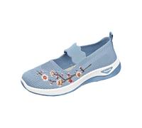 Scarpe da Ginnastica Donna Scarpe Ballerina Leggere Ricami Sneakers Passeggio Comode Slip on Sneaker Camminare Traspirante Senza Lacci Morbida Autunno Sneakers Donna Scarpe Camminata con Floreale
