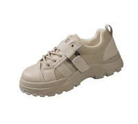 Scarpe da Ginnastica Donna, Scarpe da Trekking Donna Alte Date Basse Traspiranti Shoes Comode Lavoro Sportiva Sneaker Senza Lacci Tennis Palestra Beige 38 1