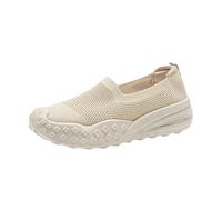 Scarpe da Ginnastica Donna Scarpe Donna Camminata Modello Senza Allacciatura Confortevole Adatto spostamenti giornalieri Passeggiate tranquille e momenti di Svago Quotidiano(Bianco38)
